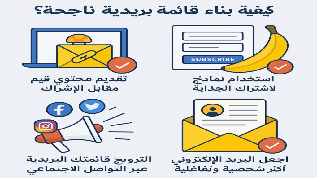 التسويق عبر البريد الإلكتروني كيفية بناء قائمة بريدية ناجحة؟